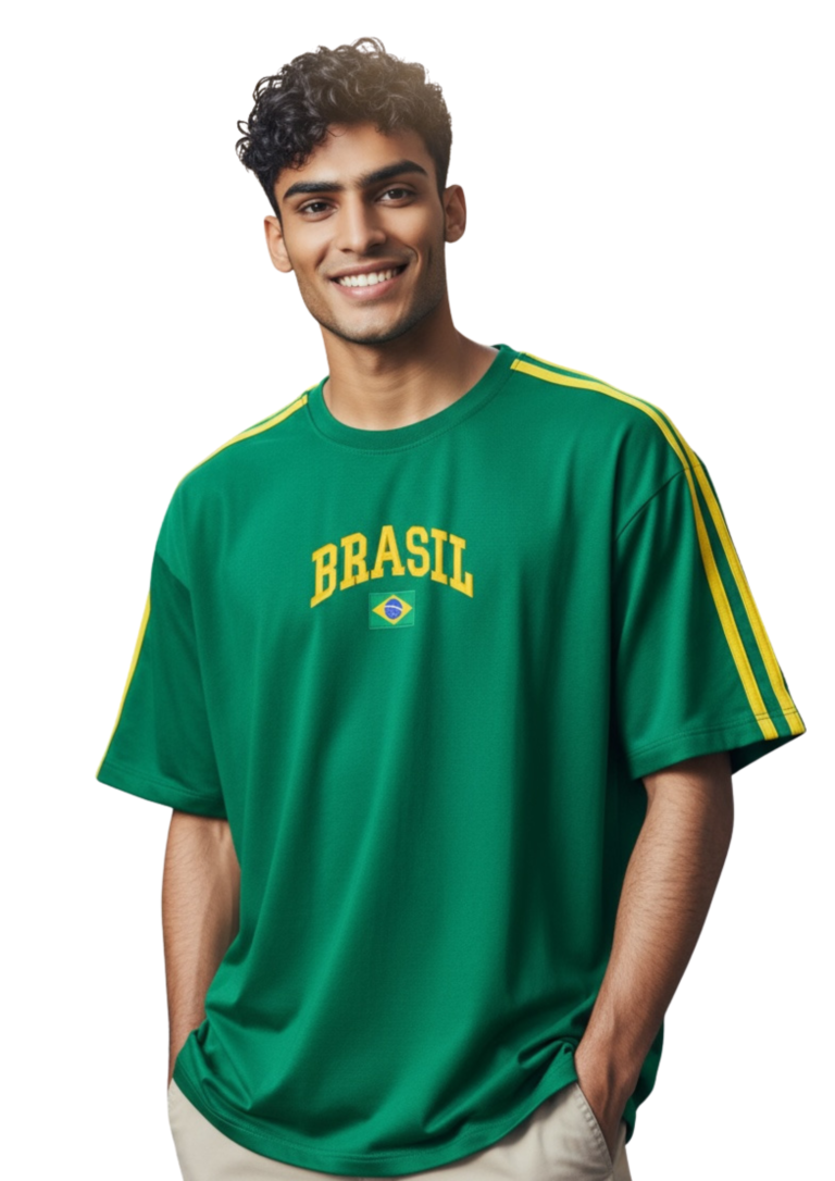 Camiseta Bordada Verde