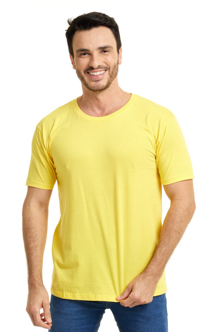 Camiseta Bordada Amarela